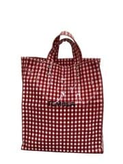 画像：PAPER TOTE /トートバッグ/PVC/マルチカラー/チェック/TMB-2285H//