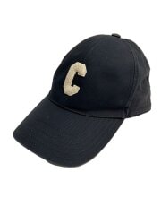 画像：Cロゴ/ベースボールキャップ/L/コットン/BLK/レディース/2AUY8969P.38NO