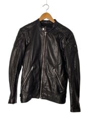 画像：レザージャケット・ブルゾン/L/レザー/BLK/00E8F202