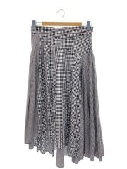 画像：ロングスカート/L/コットン/BLK/ギンガムCK/A2181FS 307