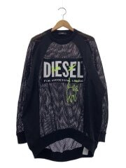 画像：トップス/S/コットン/BLK/メッシュニット