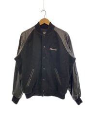 画像：ON STAGE DESIGN/スタジャン/L/ウール/BLK/無地