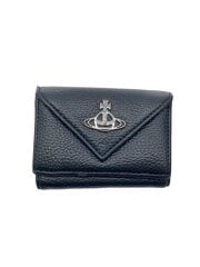 画像：3つ折り財布/レザー/BLK/メンズ