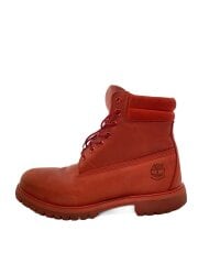 画像：レースアップブーツ/27.5cm/RED/レザー/A14LE