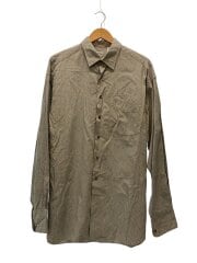 画像：MADE IN ENGLAND 長袖シャツ/16.5/コットン/GRY/ストライプ