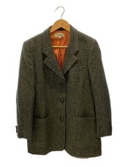 画像：90s MADE IN USA ジャケット/8/ウール/KHK/ヘリンボーン