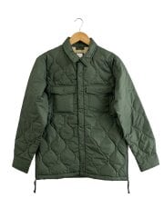 画像：ミリタリーダウンシャツ/M/ポリエステル/KHK