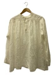 画像：長袖ブラウス/--/リネン/WHT/24-050-440-0220-2-0