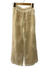 画像：Sheer Lace Layered Pant/WHT/総柄/25-030-400-5092-1