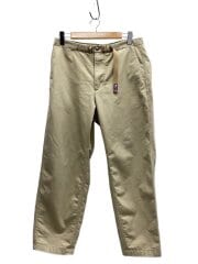 画像：STRETCH TWILL WIDE PANTS_ストレッチツイルワイドテーパードパンツ/34/コットン/BEG