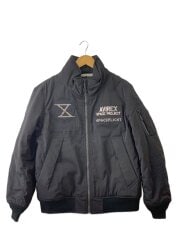 画像：フライトジャケット/L/ポリエステル/BLK/無地/6182176