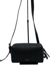 画像：ショルダーバッグ/レザー/BLK/無地