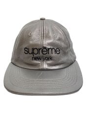 画像：LEATHER CLASSIC LOGO 6 PANEL CAP/キャップ/--/SLV/メンズ