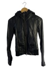 画像：レザージャケット・ブルゾン/1/羊革/BLK/0102A Y30-6110