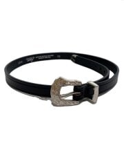 画像：BRIDLE LEATHER NARROW WESTERN BELT/ベルト/32/BLK/レザー/2244