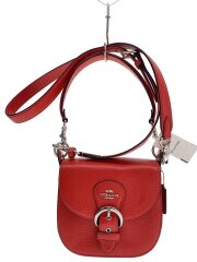 画像：ショルダーバッグ/--/RED/無地/C5685