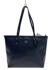 画像：トートバッグ_オールレザー/レザー/BLK/無地