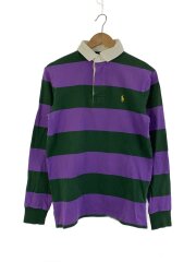 画像：ポロシャツ/XS/コットン/GRN/ボーダー