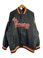 画像：スタジャン/L/ナイロン/BLK/PE233046BW