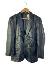 画像：レザージャケット・ブルゾン/L/羊革/BLK