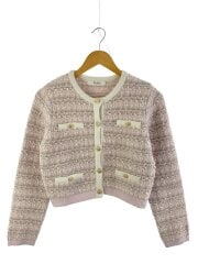 画像：カーディガン(厚手)/S/ポリエステル/PNK/1244202171/bristol tweed knit