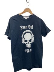 画像：Tシャツ/M/コットン/NVY/プリント