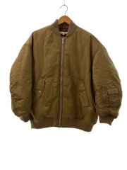 画像：スカジャン/FREE/ナイロン/BRW/無地/010GA730-6380