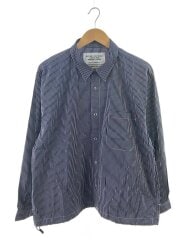 画像：ナイロンジャケット/L/コットン/NVY/チェック