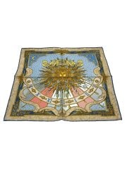 画像：スカーフ/シルク/マルチカラー/総柄/レディース