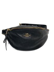 画像：ウエストバッグ/レザー/BLK