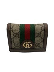 画像：GG カードケース(コイン＆紙幣入れ付き)_オフィディア/PVC/BEG/メンズ