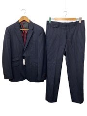 画像：スーツ/--/ウール/NVY/ストライプ
