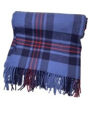 画像：ストール/ウール/BLU/チェック/レディース