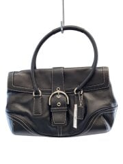 画像：ハンドバッグ/レザー/BLK