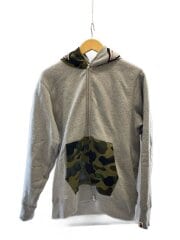 画像：SHARK FULL ZIP HOODIE/ジップパーカー/M/コットン/GRY/001ZPL701005M