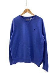 画像：前Vガゼット ミニポニー スウェット/L/コットン/BLU/0200017687