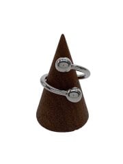 画像：JUSTINE CLENQUET/リング/真鍮/9号/SLV/レディース