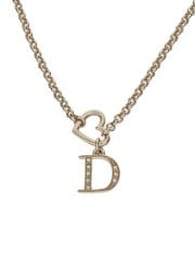 画像：Dロゴネックレス/ハート/SLV/トップ有/レディース