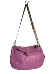 画像：ショルダーバッグ/レザー/PNK/無地