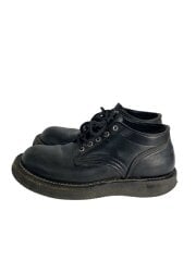 画像：別注/オックスフォードブーツ/BLK/レザー/履きジワ・ソール減