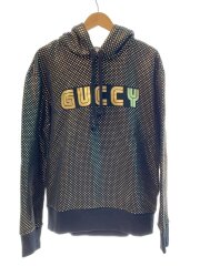 画像：パーカー/M/コットン/BLK/総柄/475374-X3N43