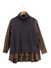 画像：長袖ブラウス/--/--/BRW//