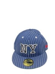 画像：ワークキャップ/7 3/8/キャンバス/GRY/ストライプ/メンズ