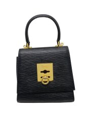 画像：ショルダーバッグ/レザー/BLK