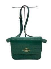 画像：ショルダーバッグ/レザー/GRN/無地/G5631