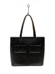 画像：ウィルウッド_モノグラム・マット/レザー/BLK