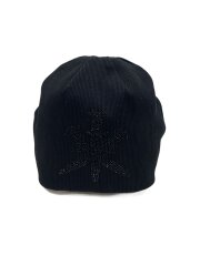画像：ニットキャップ/--/コットン/BLK/無地/メンズ