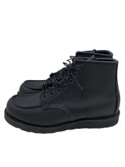 画像：レースアップブーツ/27.5cm/BLK/レザー/8074