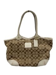 画像：COACH/トートバッグ_シグネチャー/キャンバス/ホワイト/総柄/12369