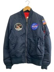 画像：ALPHA INDUSTRIES/フライトジャケット/M/ナイロン/ネイビー//